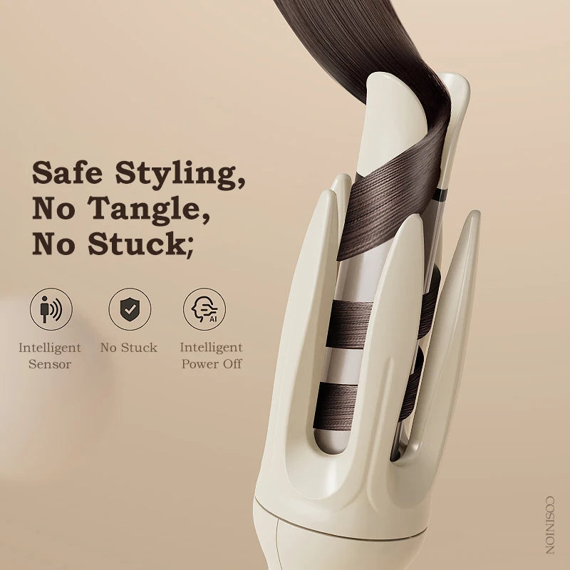 Automatic Hair Curler, Rotating Curl Waves Anti-Tangle Curling Iron Styler