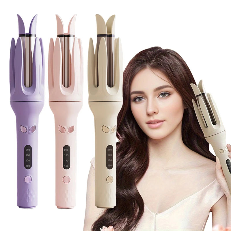 Automatic Hair Curler, Rotating Curl Waves Anti-Tangle Curling Iron Styler