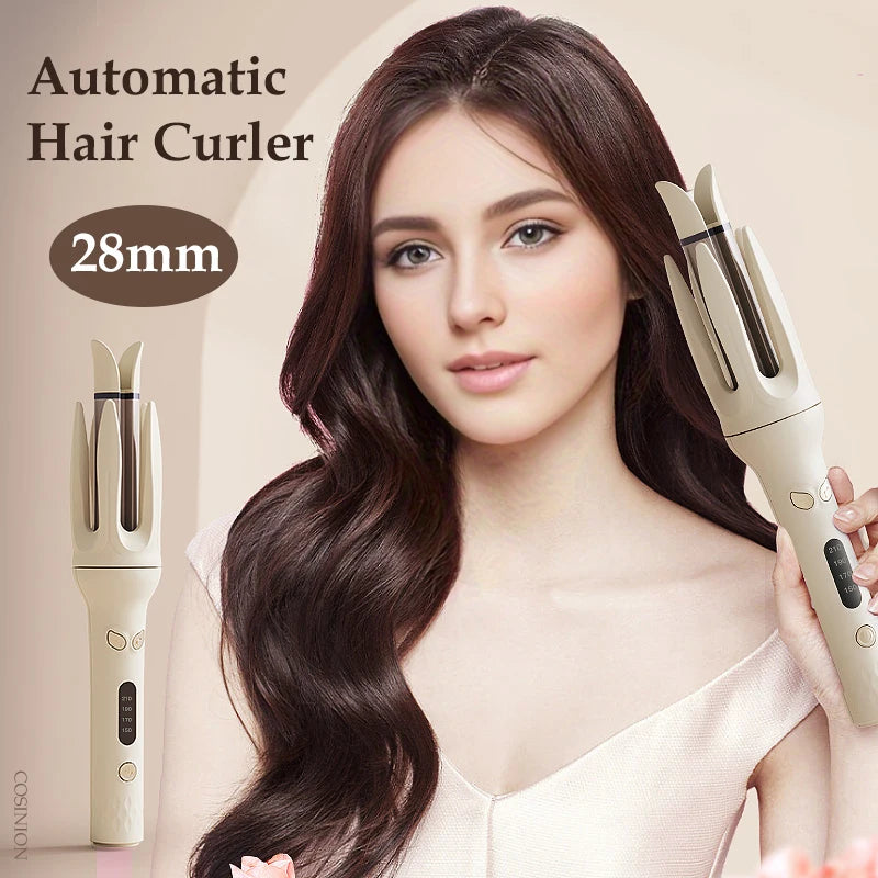 Automatic Hair Curler, Rotating Curl Waves Anti-Tangle Curling Iron Styler